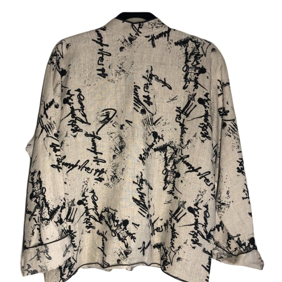 VINTAGE LOUIS SIMON LINEN SHIRT SIZE S - Picture 2 of 11